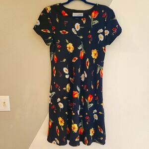 Vintage 90s Jessica Howard bias cut mini dress M